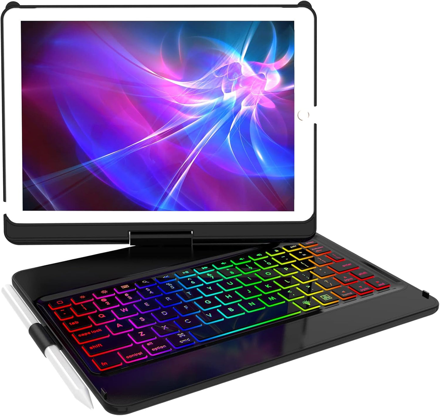 Keyboard Case for iPad 9th Generation with 7 Color Backlight