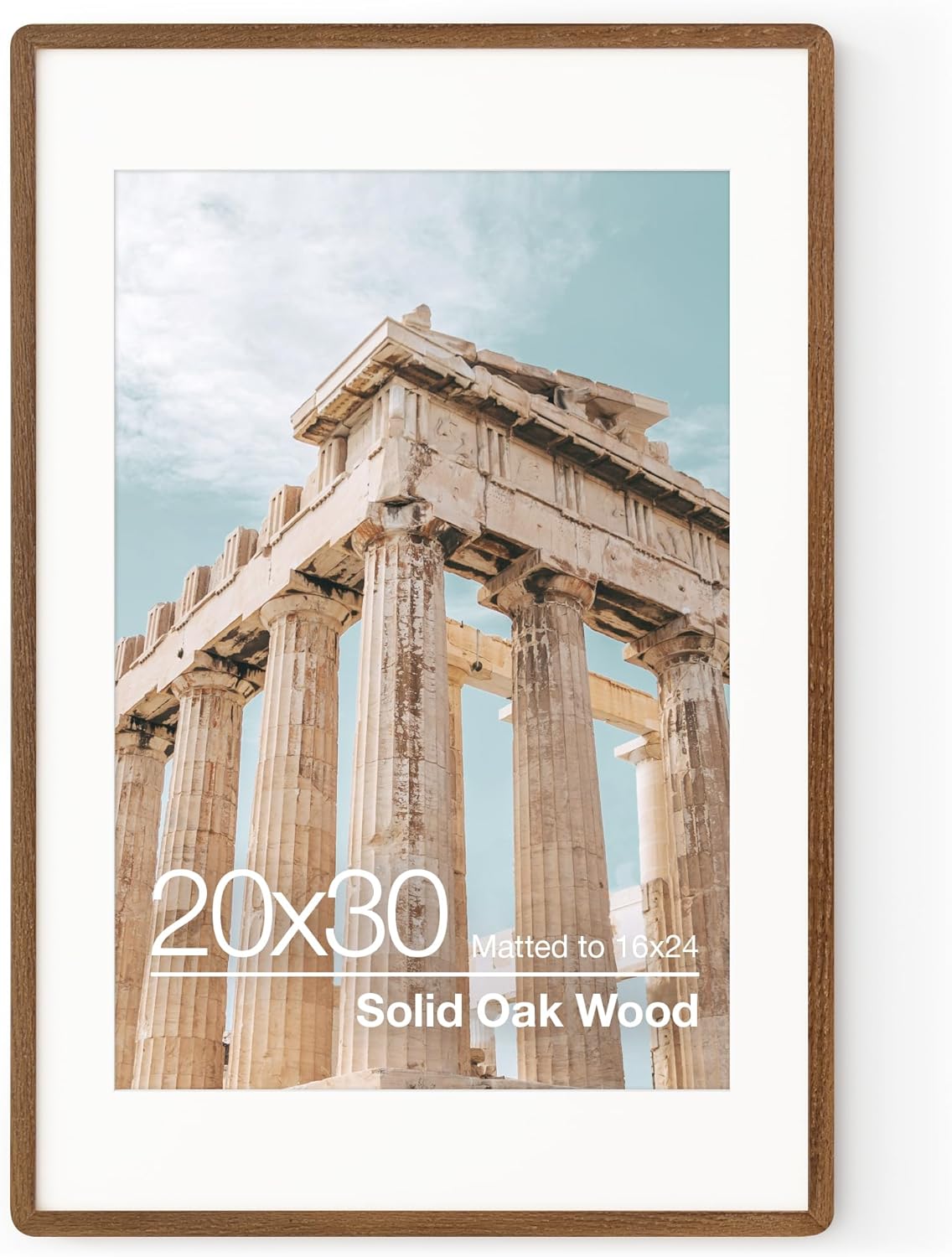 20x30 Poster Frame in Solid Oak Wood for Stylish Displays
