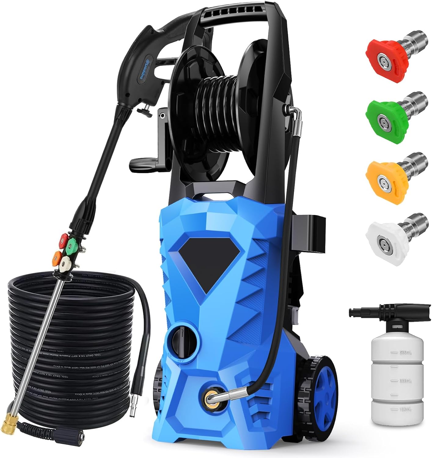 4500PSI Electric Pressure Washer with 33ft Hose and Foam Cannon