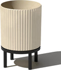 Veradek Demi Series Round Planter w/ Stand - Modern Elevated Planter