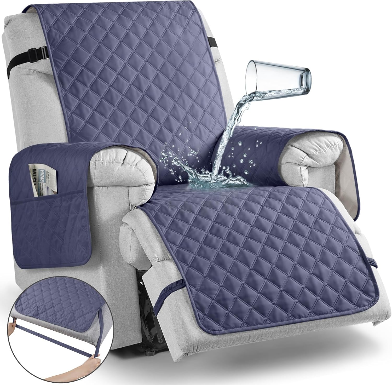 TAOCOCO Waterproof Recliner Chair Covers for Large Recliners