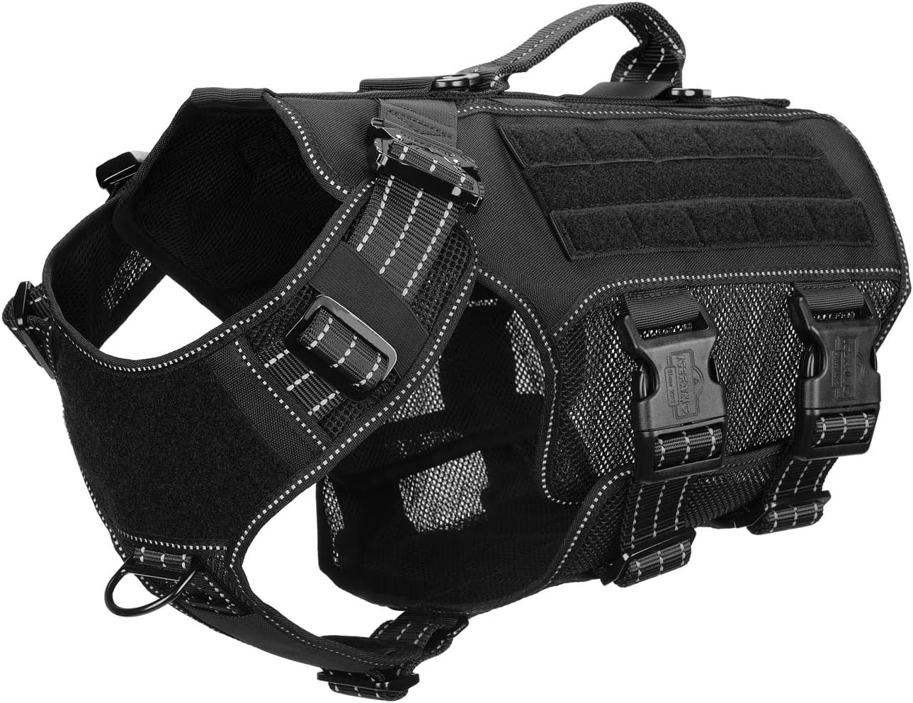 ICEFANG Tactical Mesh Dog Harness for Medium Dogs - No Pulling