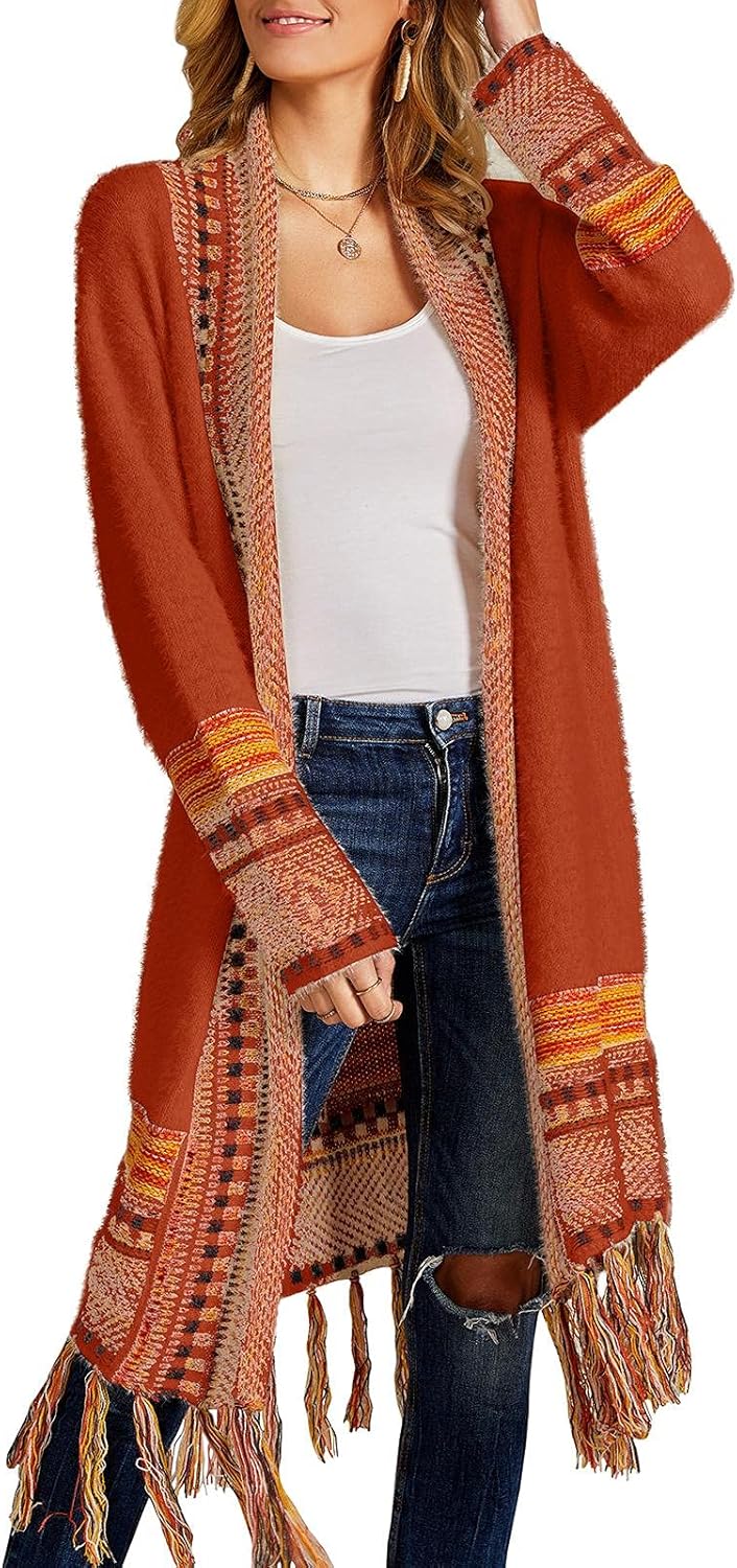 FERBIA Women Boho Cardigan Sweater for Stylish Fall Looks
