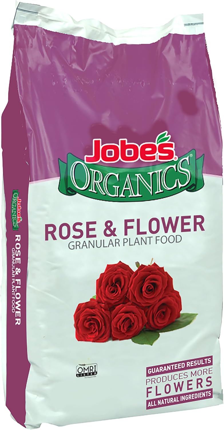 Jobe's Organics Granular Rose Fertilizer for Vibrant Blooms