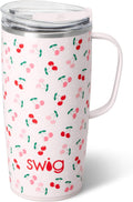 22oz Travel Mug with Handle and Lid - Insulated Tumbler for Hot & Cold
