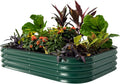 Vego garden Aluzinc Raised Garden Bed Kit 11in Tall - Modular Metal