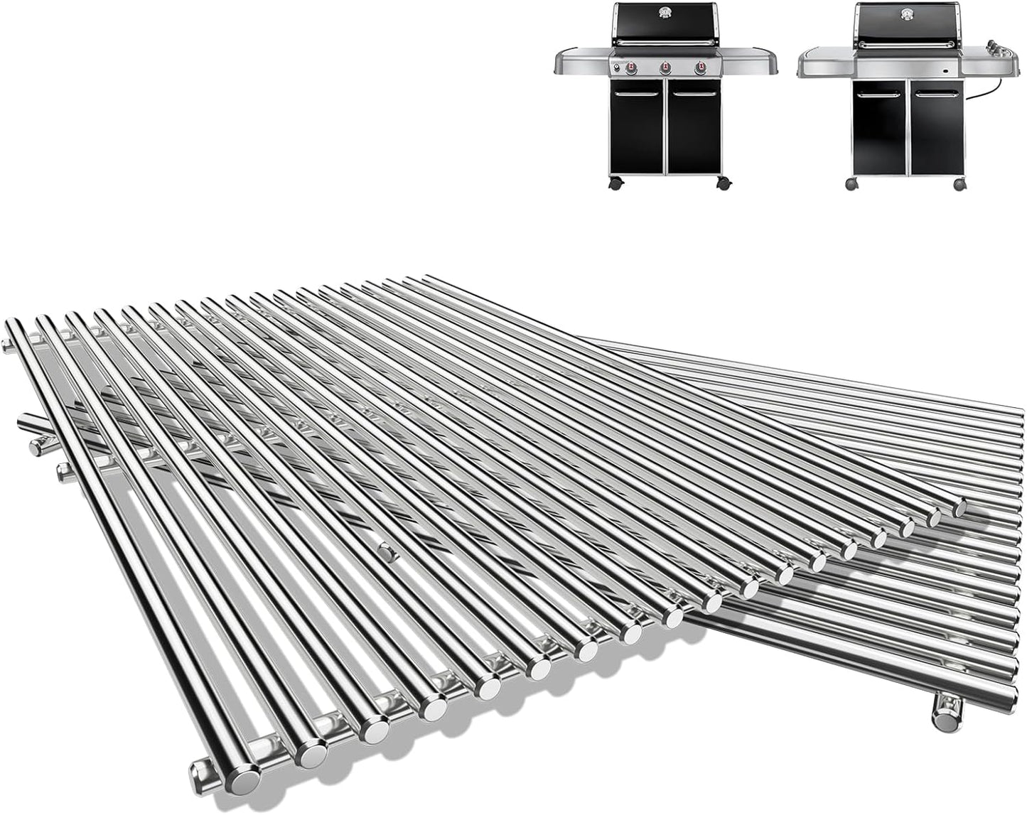 QuliMetal 19.5in Grill Grates for Weber Genesis 300 Series
