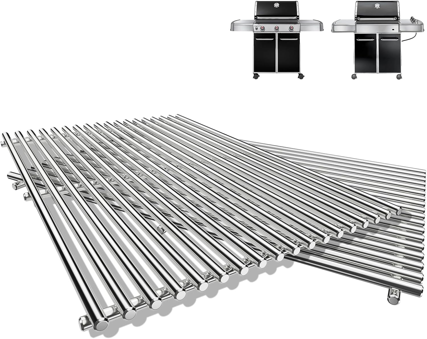QuliMetal 19.5in Grill Grates for Weber Genesis 300 Series