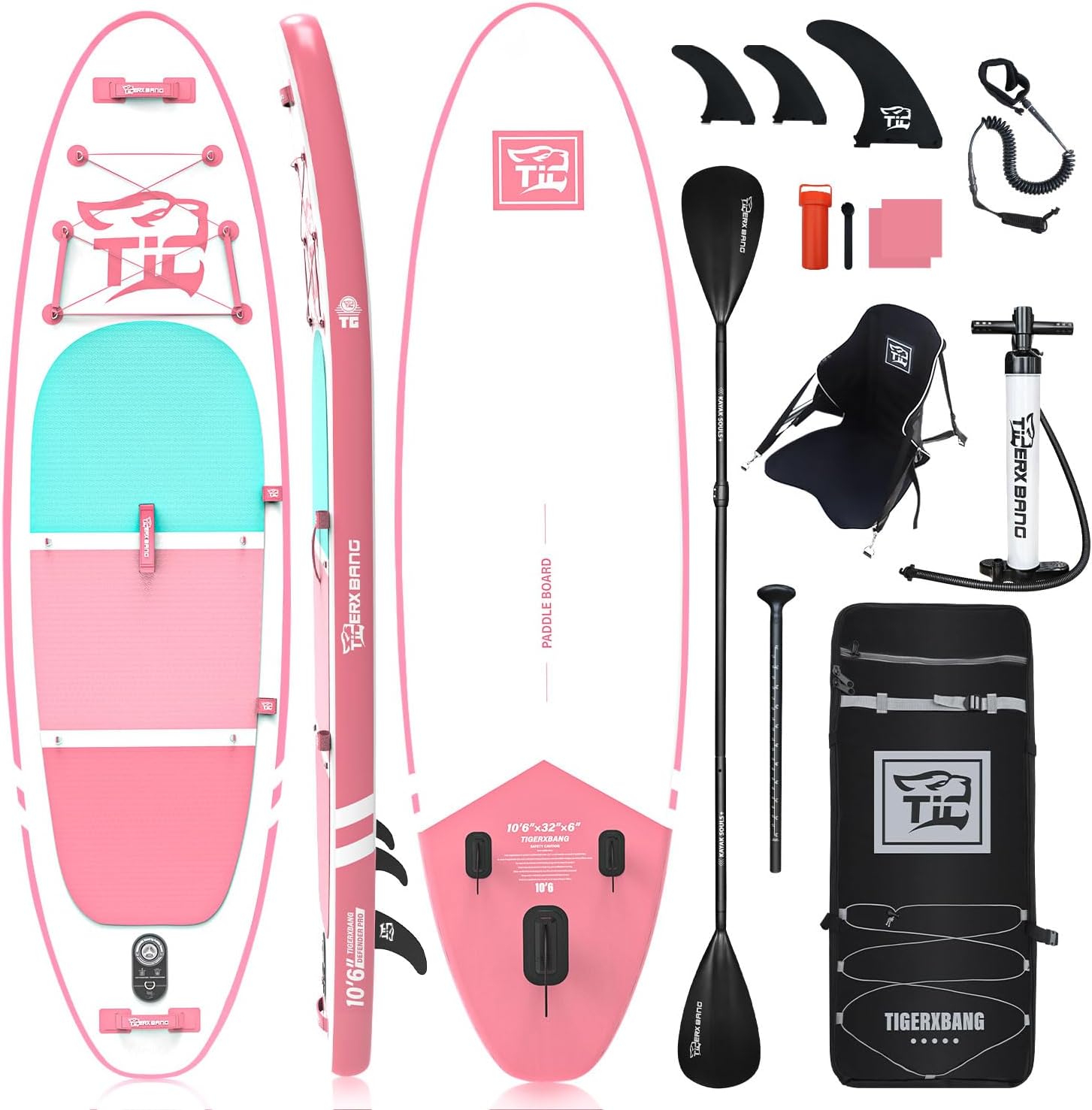 Inflatable Paddle Board with Premium Accessories for All Ages