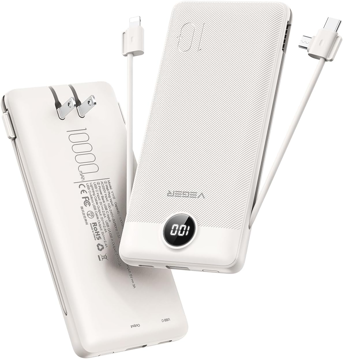 VEGER 10000mAh Fast Charge Power Bank