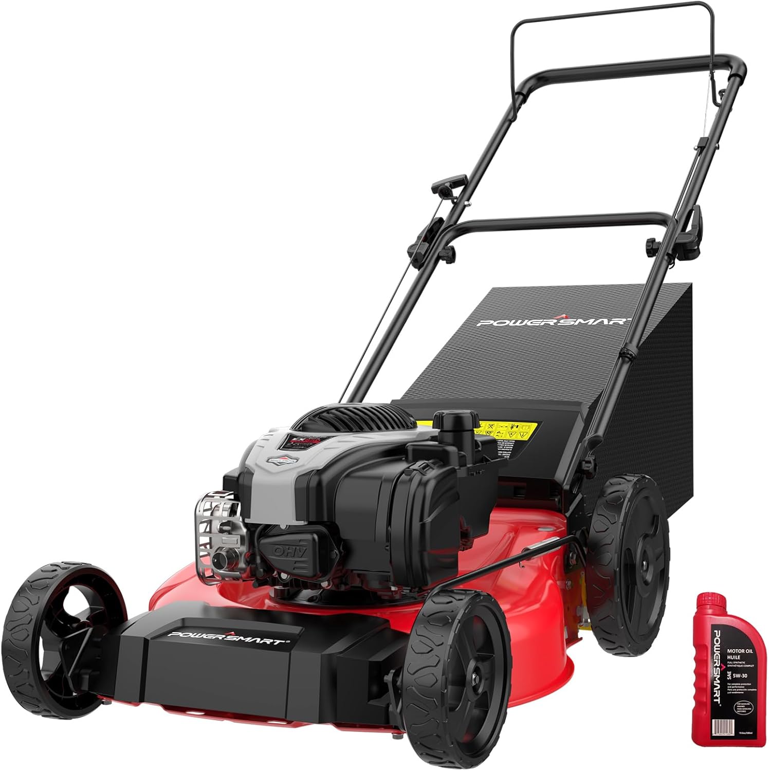 PowerSmart 21 Gas Lawn Mower with 140cc Engine for Easy Mowing
