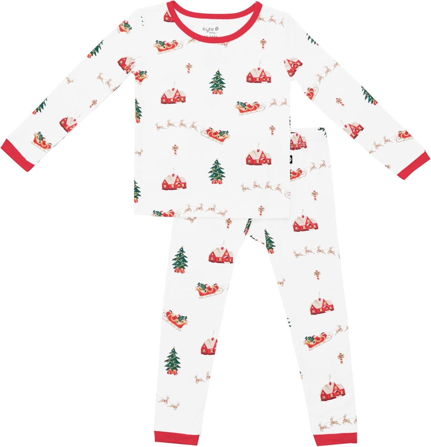 KYTE BABY Toddler Pajama Set - Soft Bamboo Rayon Pjs for Kids