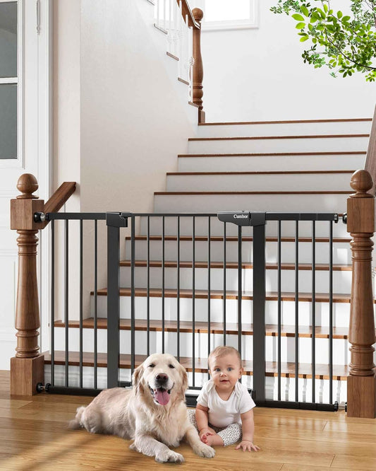 Cumbor Wide Baby Gate for Stairs - Safe, Easy, and Stylish