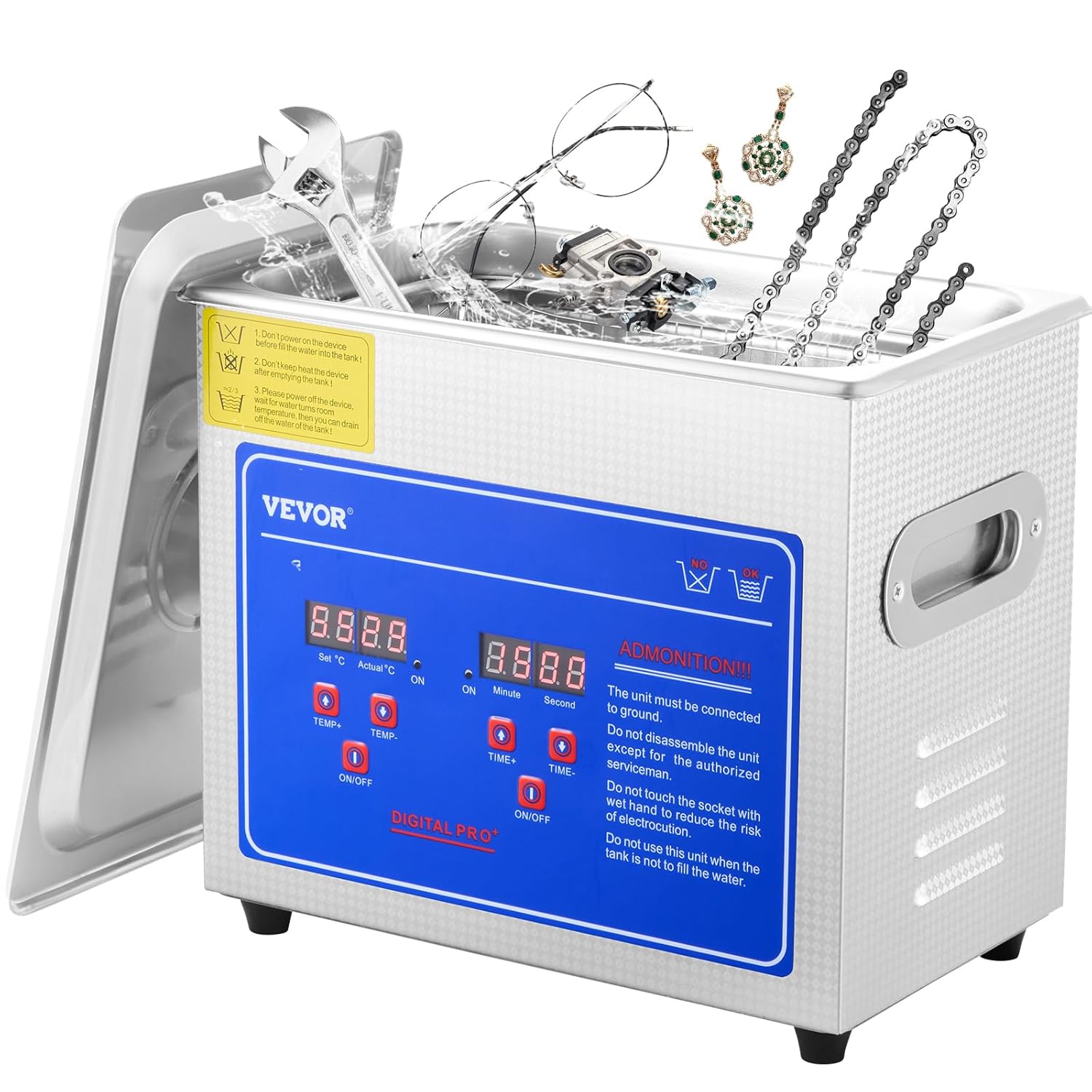 VEVOR Professional Ultrasonic Cleaner for Jewelry and More