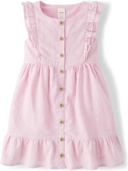 Gymboree Girls' and Toddler Linen Summer Dresses for Fun Days