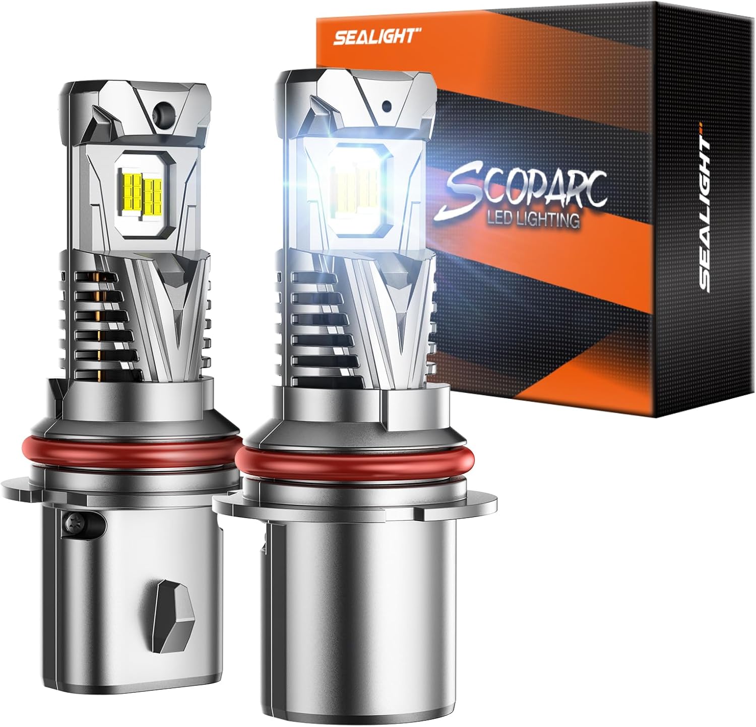 SEALIGHT Brightest 9007 Bulbs for ATVs & Powersports - 60000LM