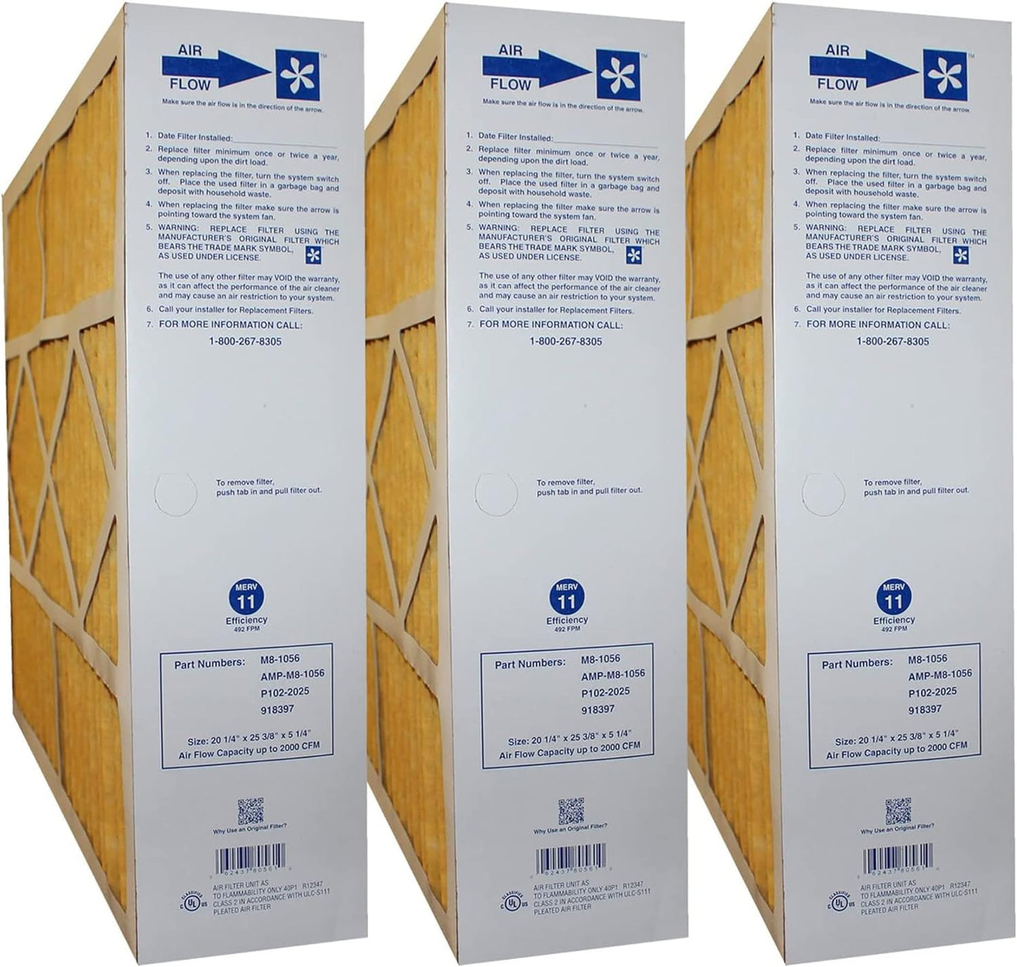 5-Pack MERV 11 Media Filter for Amana & Goodman - Cleaner Air Guaranteed