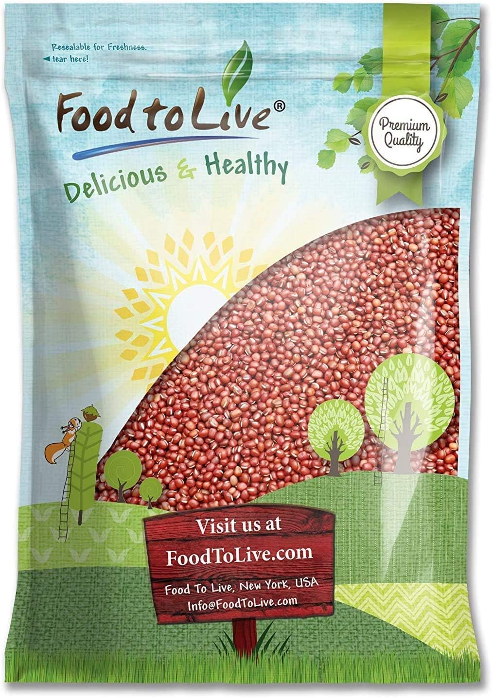 Adzuki Beans - Whole Dried Red Mung Beans for Healthy Living