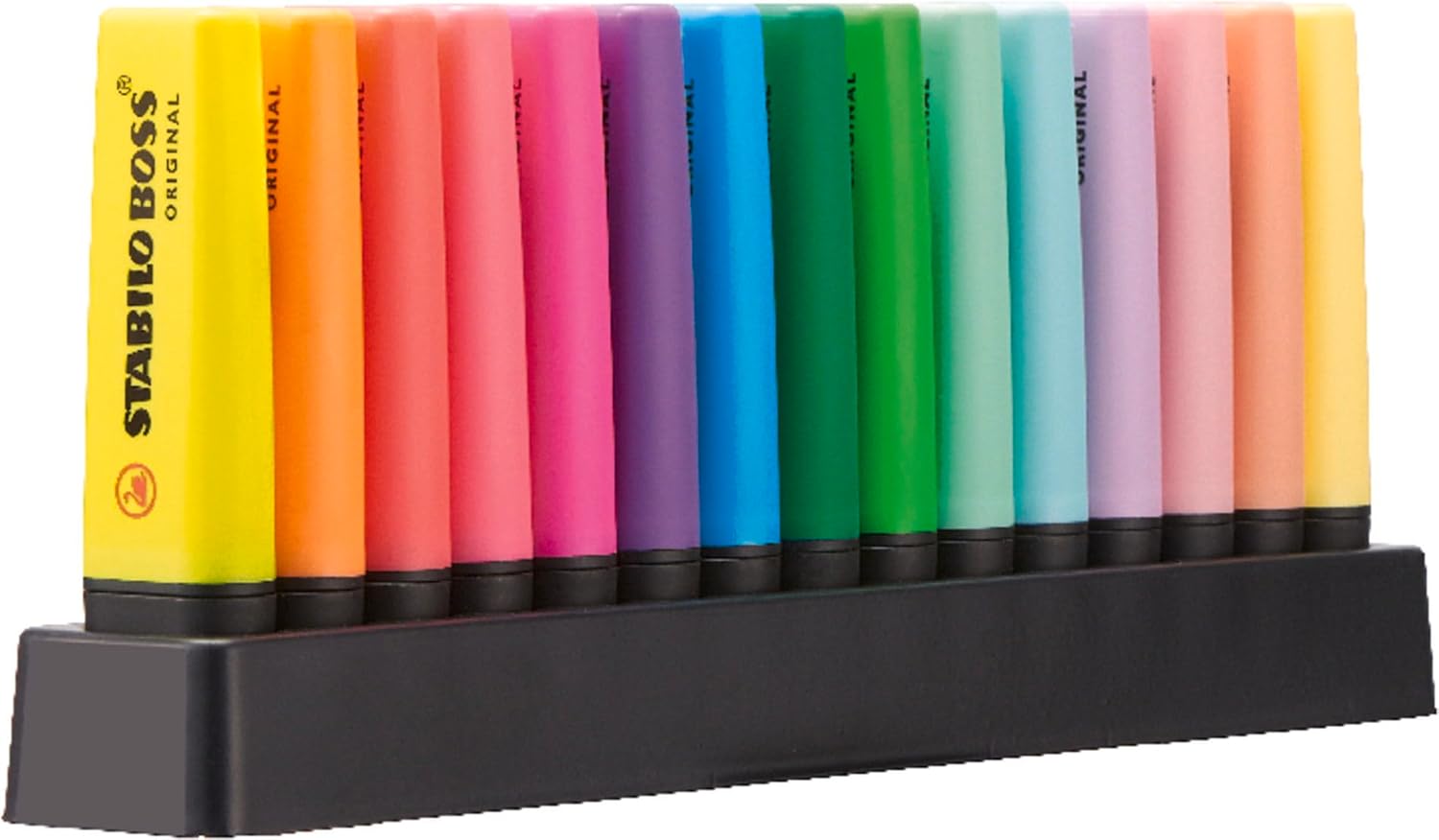 STABILO Highlighter BOSS ORIGINAL Deskset of 15 Assorted Colours