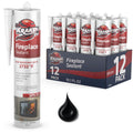 Kraken Bond High Temperature Black Fireplace Sealant 12-Pack - 2732F