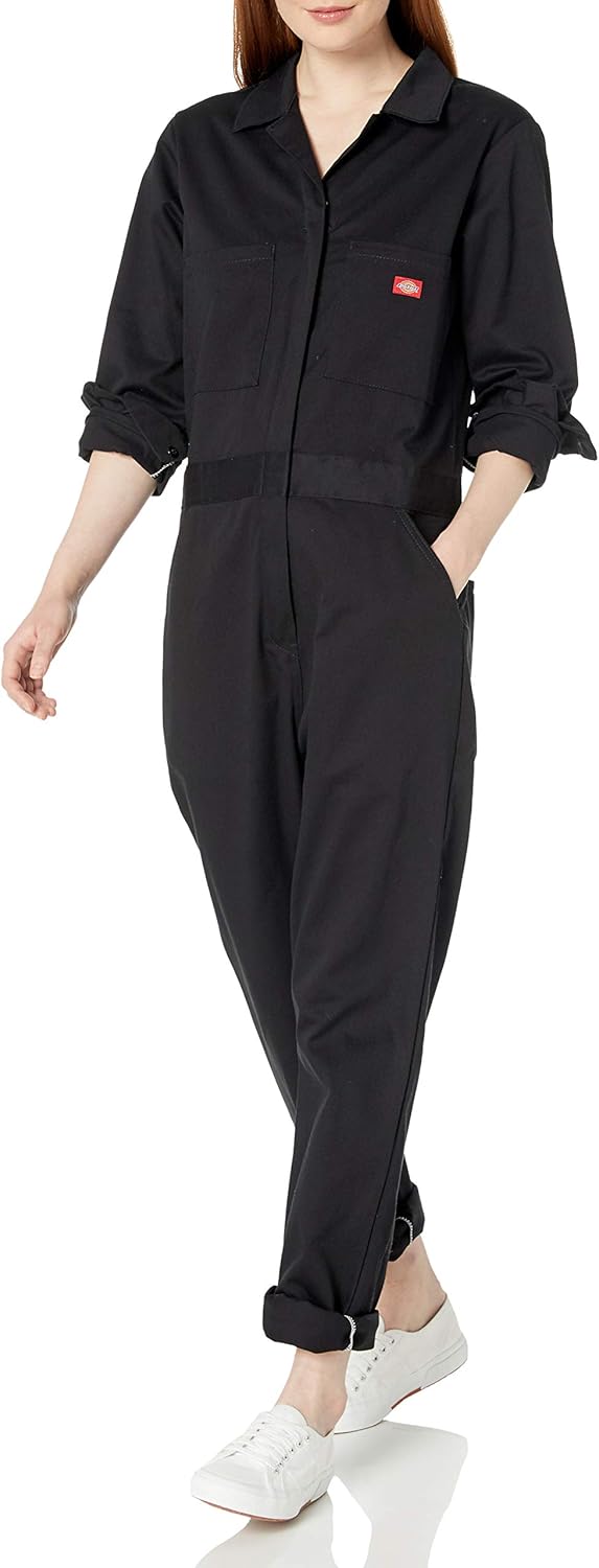 Dickies Womens Long Sleeve Cotton Twill Coverall for Comfort