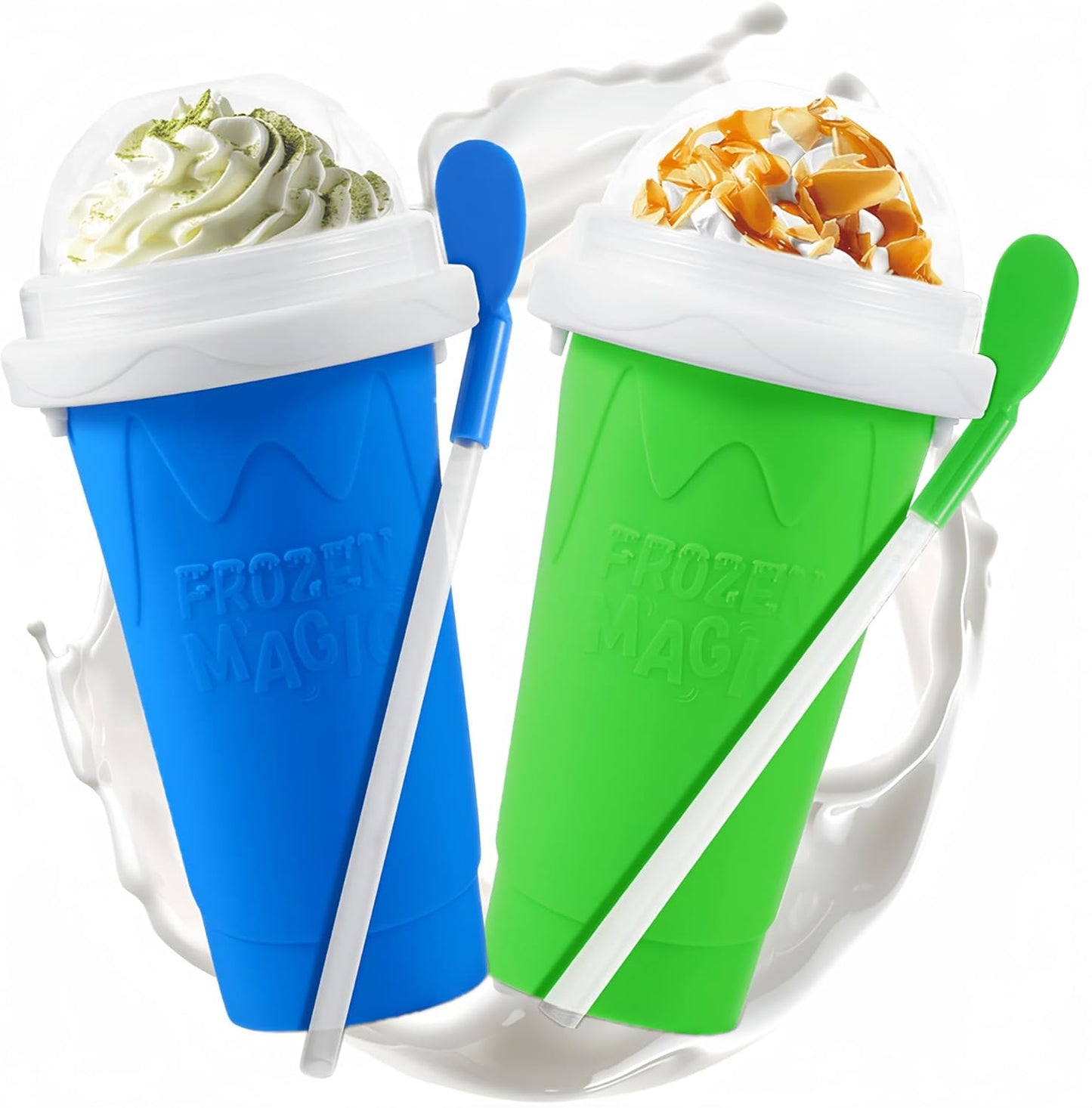 Portable Slushie Maker Cups - Chill & Squeeze Anywhere!