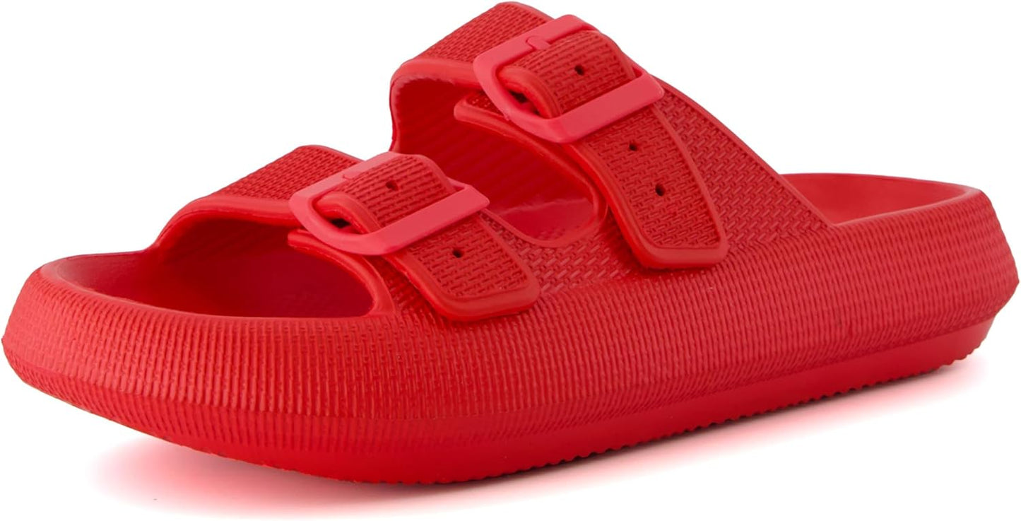 CUSHIONAIRE Women's Fame Recovery Cloud Slide for Comfort