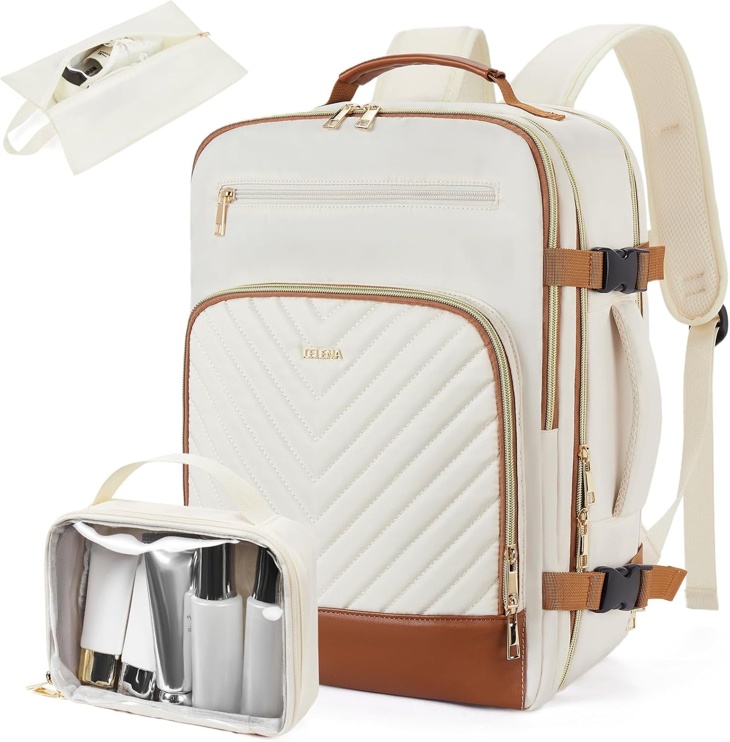 Telena Travel Backpack for Women - Flight Approved Carry-On Bag