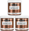 DecoArt Metallics Rose Gold - 3 Pack and finish guide