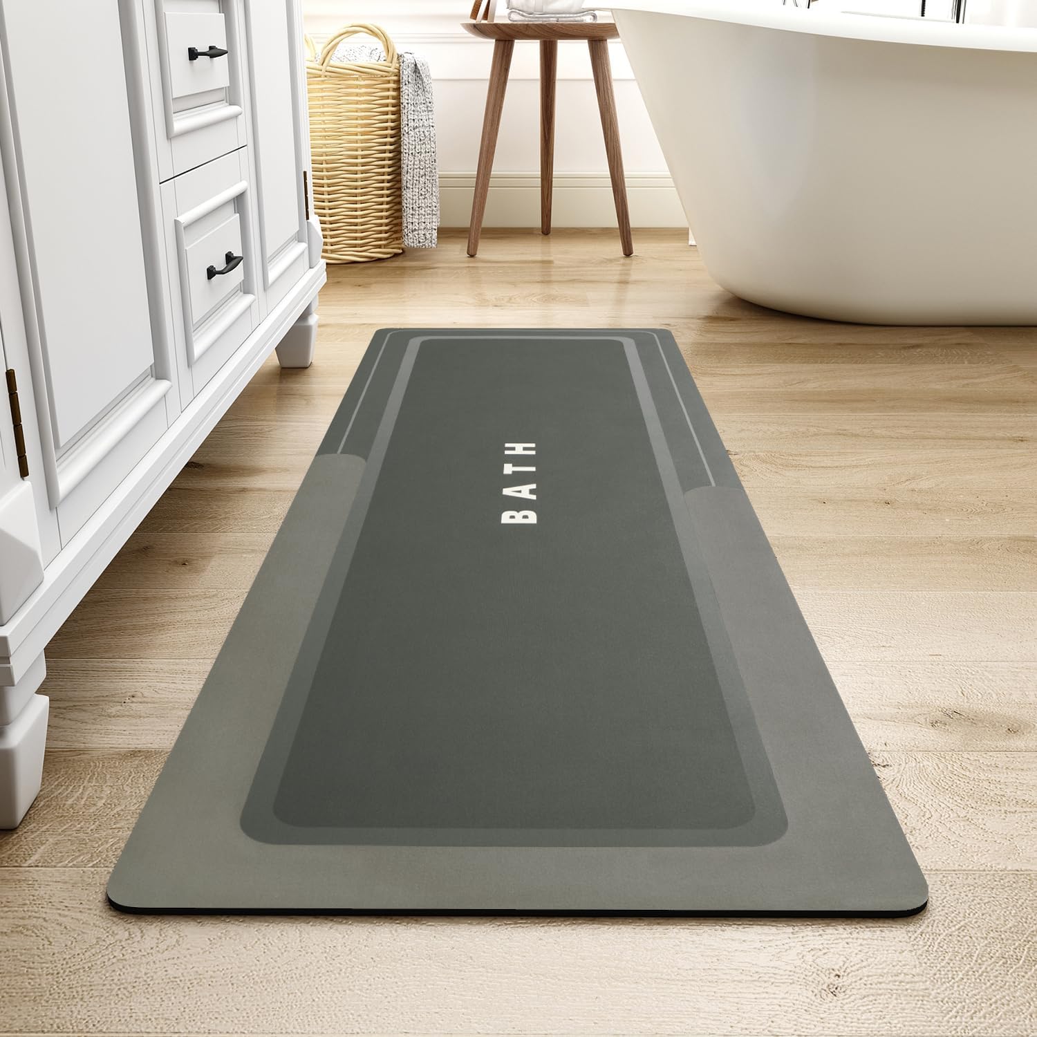 MontVoo Long Non Slip Super Absorbent Bathroom Runner Mat