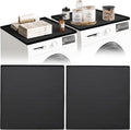 Washer and Dryer Topper Protector Mat 25x25 - Quiet, Waterproof Onyx