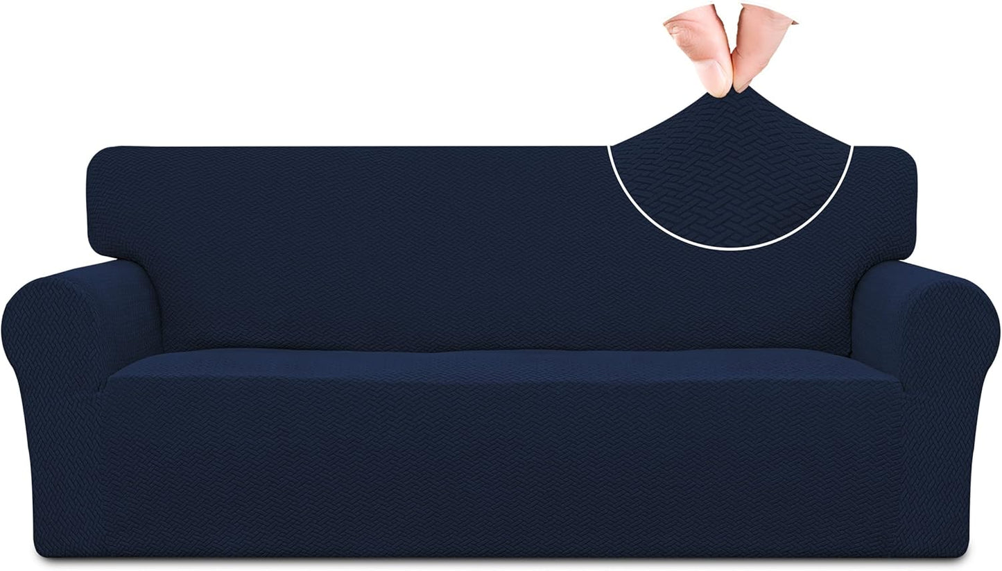Easy-Going Stretch Jacquard Couch Cover for Oversized Sofas