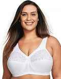 Glamorise Plus Size MagicLift Cotton Support Bra - Wirefree