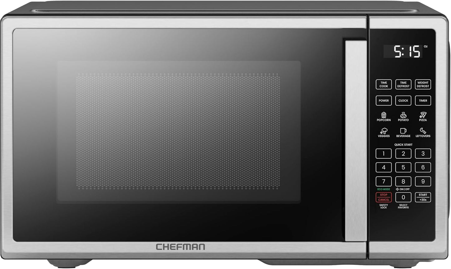 Chefman Countertop Microwave Oven with 6 Auto Menus and More