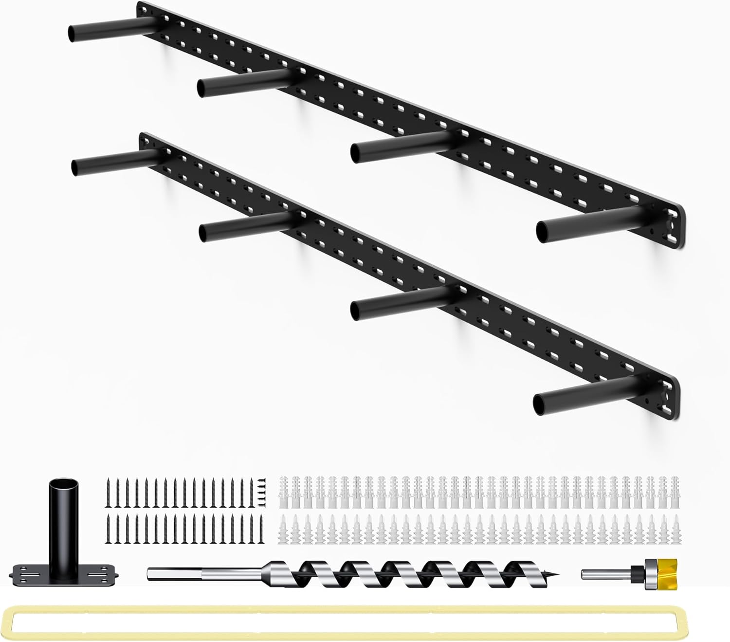 Heavy Duty Floating Shelf Hardware for Invisible Wall Mounting