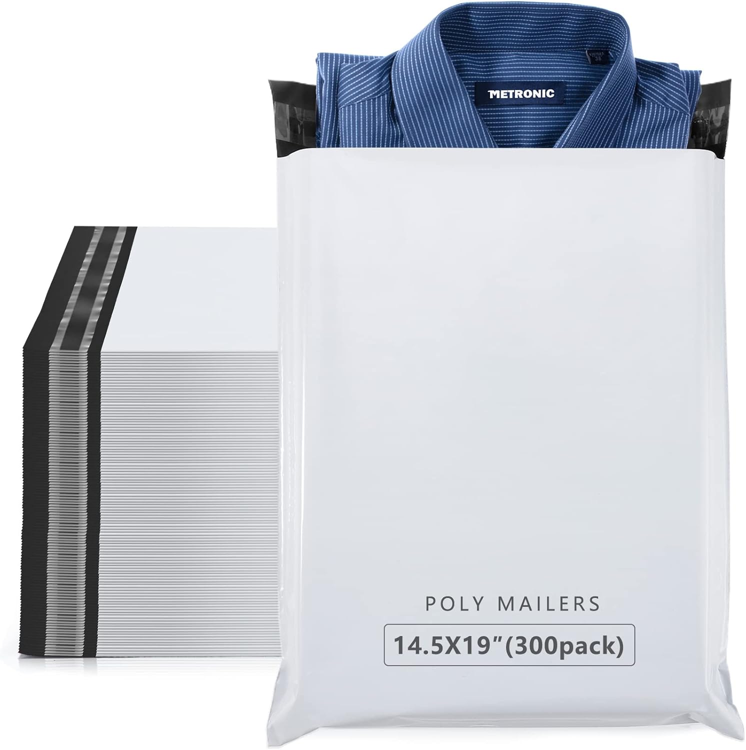 Metronic 300 Pcs Shipping Bags for Small Business Supplies