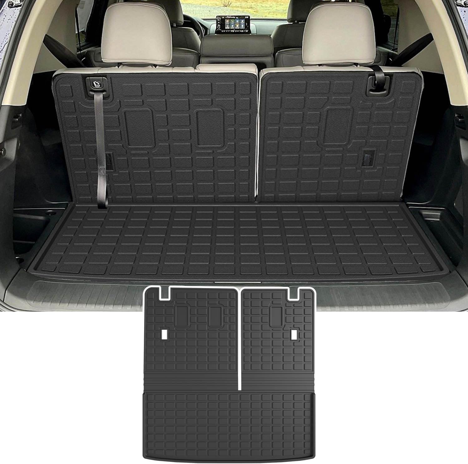 powoq Cargo Mat for 2023-2025 Honda Pilot Trunk Liner