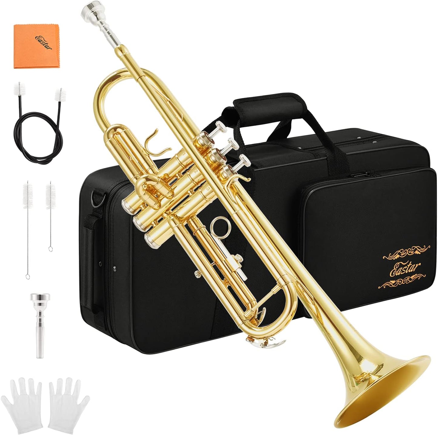 Eastar Bb Standard Trumpet Set for Beginners with Case and Kit