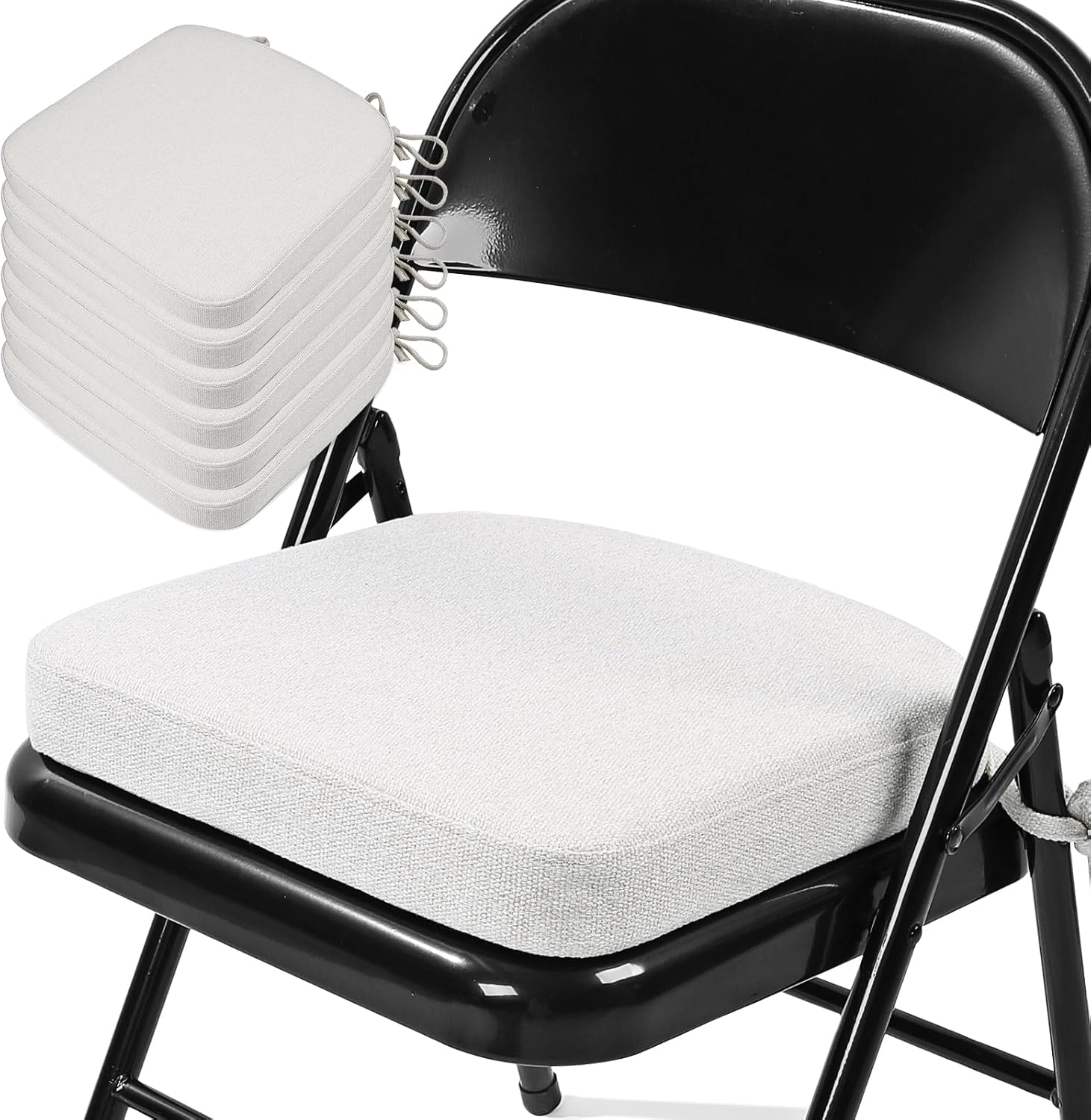 Thickened 2in Memory Foam Folding Chair Cushions for Comfort