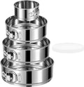 4 in 7 in 9 in 10 in Springform Pans Set of 4 - Leakproof Stainless
