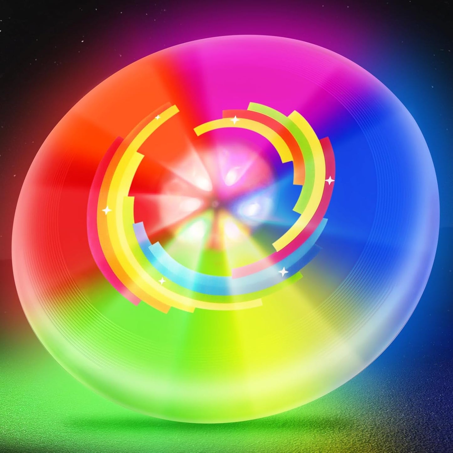 Kovshuiwe Light Up Flying Disc: 7 Modes, Long Battery, 175g Ultimate - Fun for All!