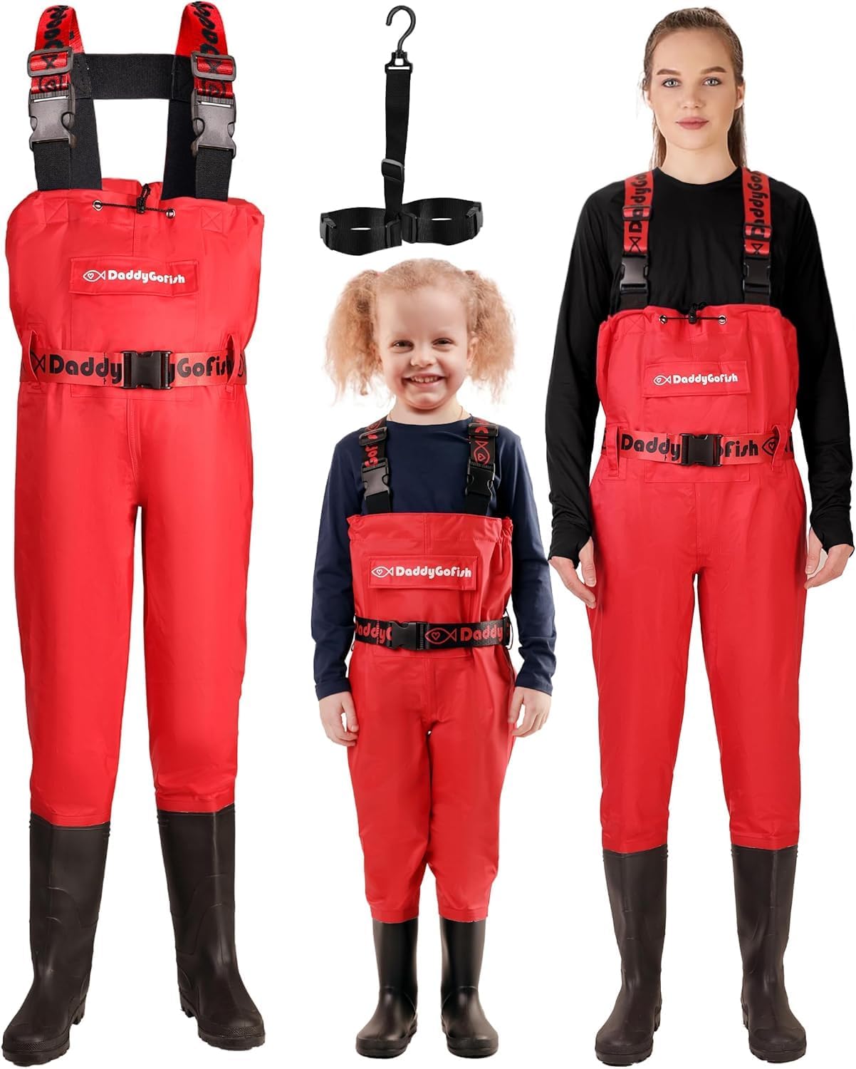 DaddyGoFish Chest Waders for Kids and Adults - Perfect for Family Fun
