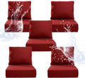 6 in Thicker Outdoor Chair Cushion 5 Sets - Plush Waterproof Patio