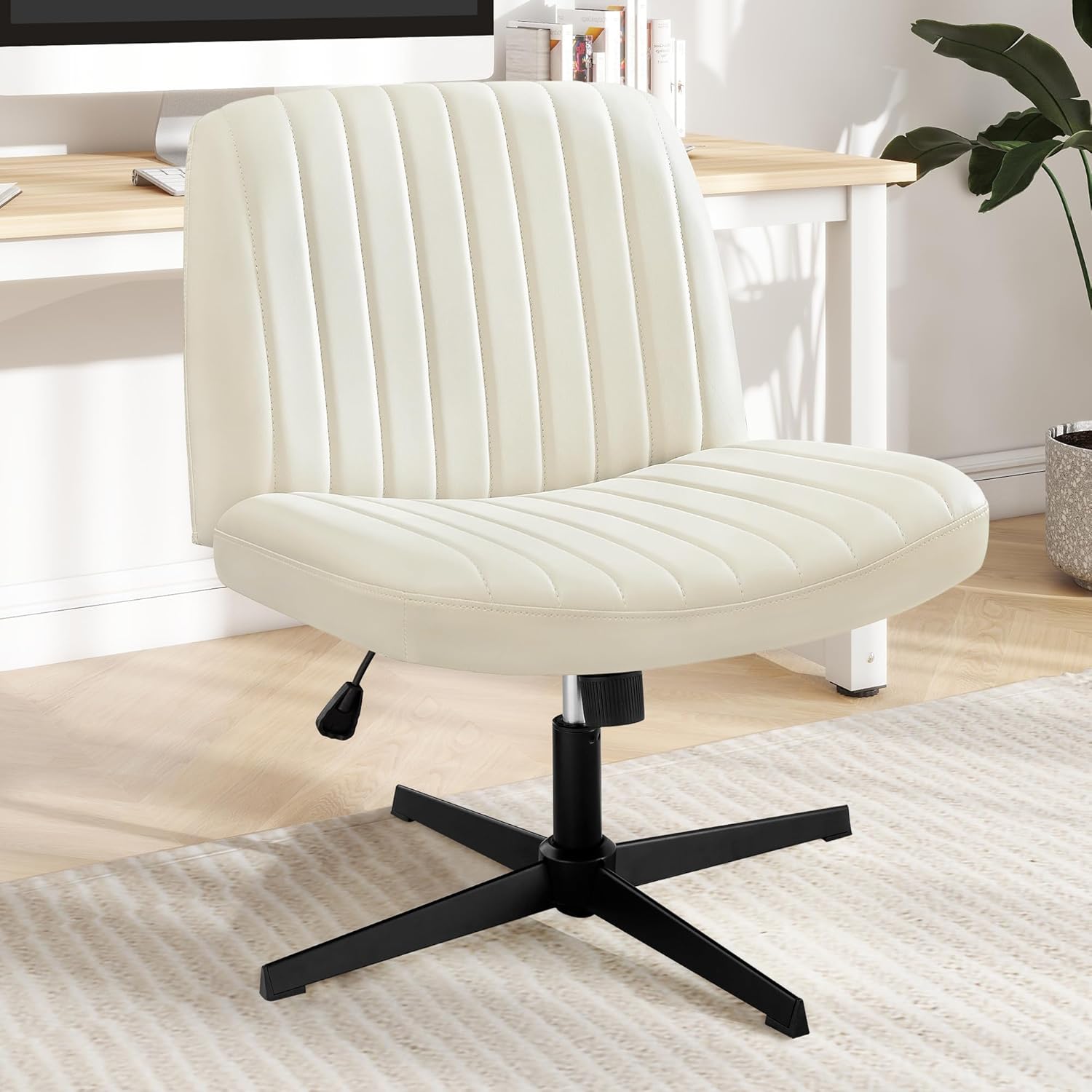 DUMOS Criss Cross Chair: Stylish & Comfy Desk Seat