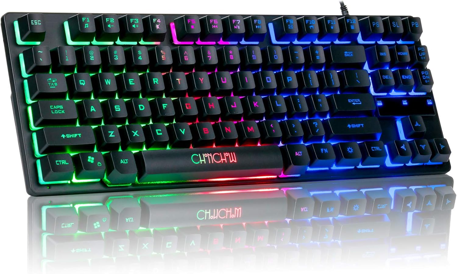 RGB Backlit Gaming Keyboard - Compact for Ultimate Efficiency