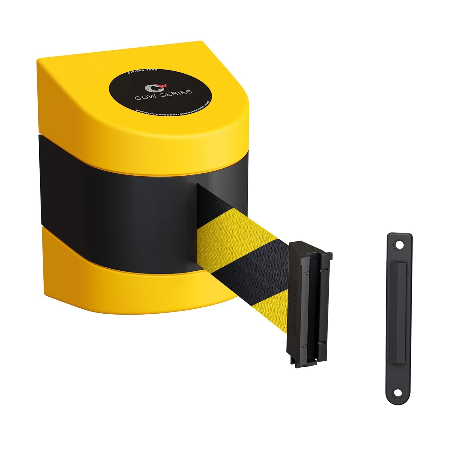 CCW Series WMB-220 Fixed Wall Mount Retractable Belt Barrier