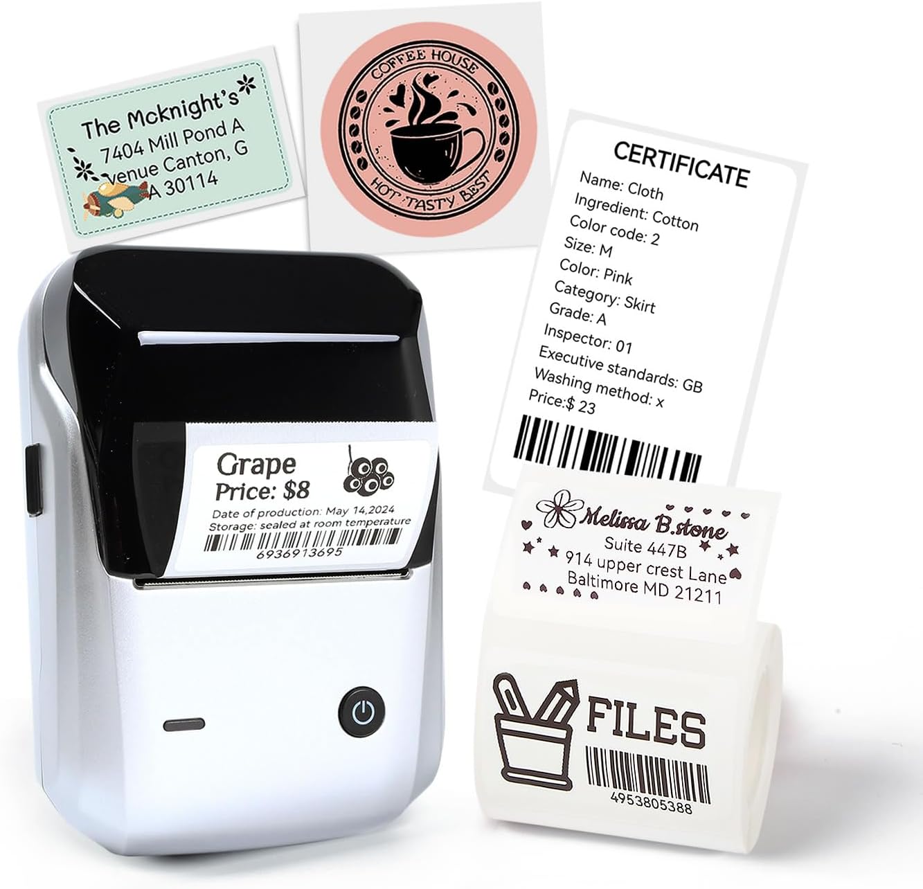 Portable Bluetooth Barcode Printer - Print Anywhere!