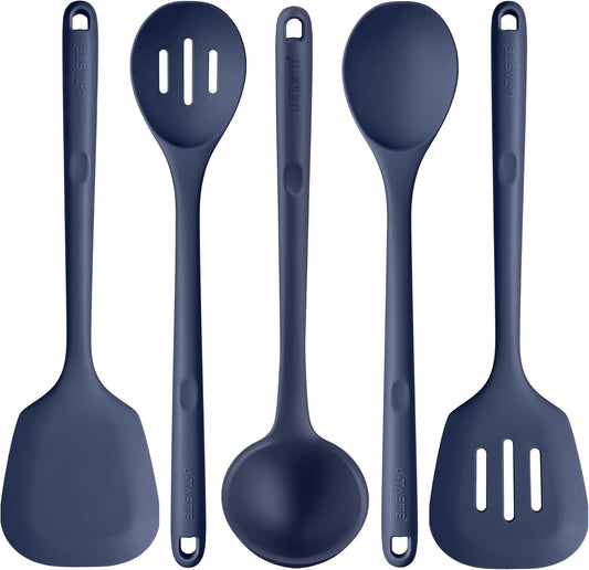 Silicone Kitchen Cooking Utensil Set for High Heat Cooking