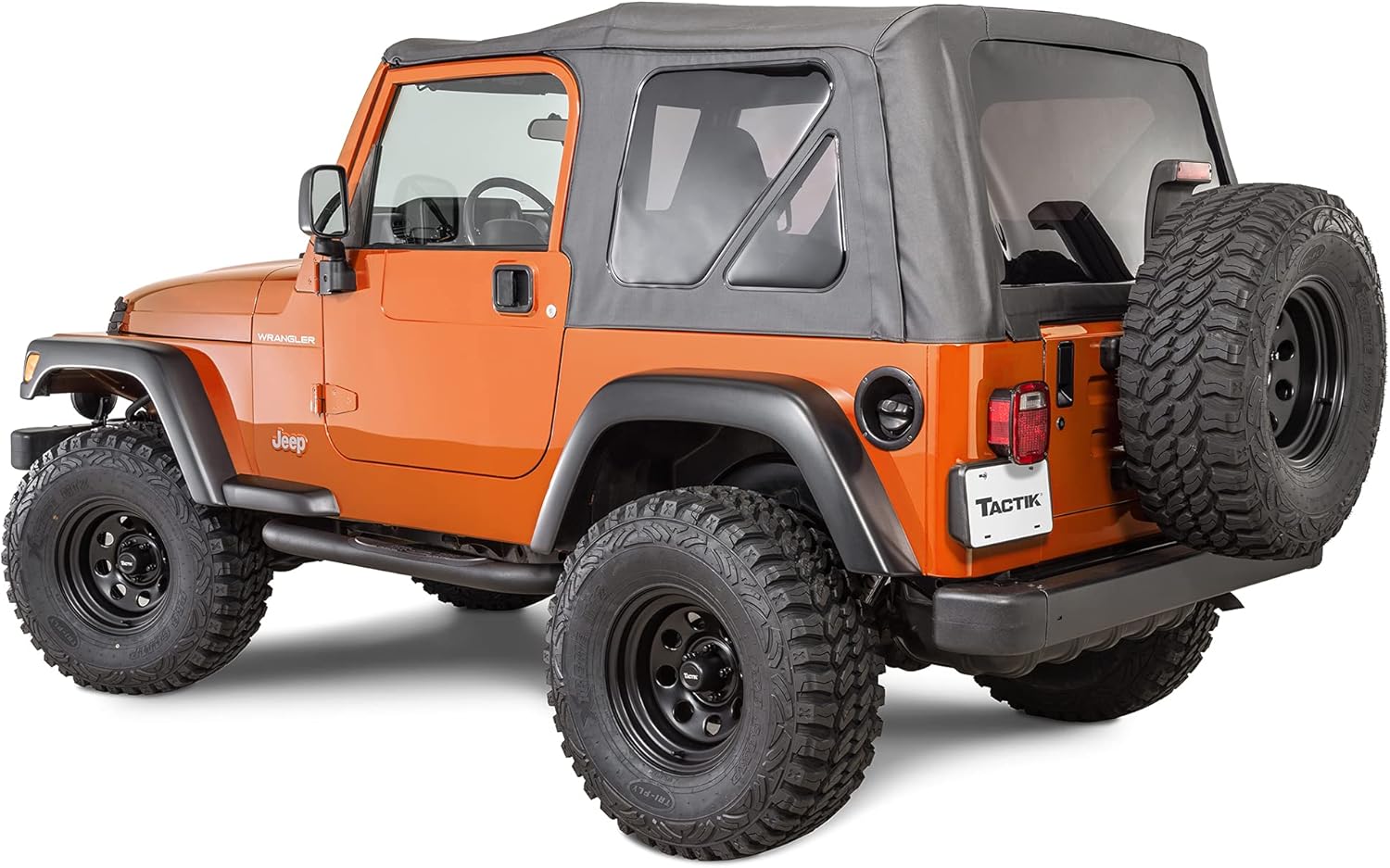 TACTIK Fabric Replacement Soft Top for Jeep Wrangler TJ 1997-2006