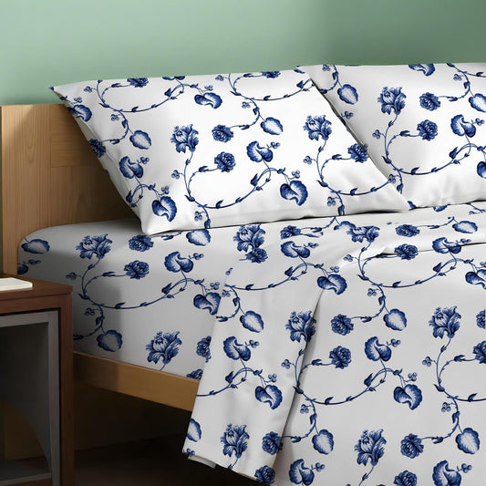 100% Organic Cotton California King Sheets Set for Comfort